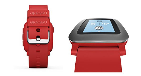 Pebble Time Smartwatch for Smartphone Red Review